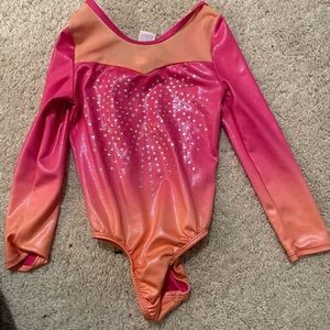 Toddler gymnastics leotard long sleeve 4T